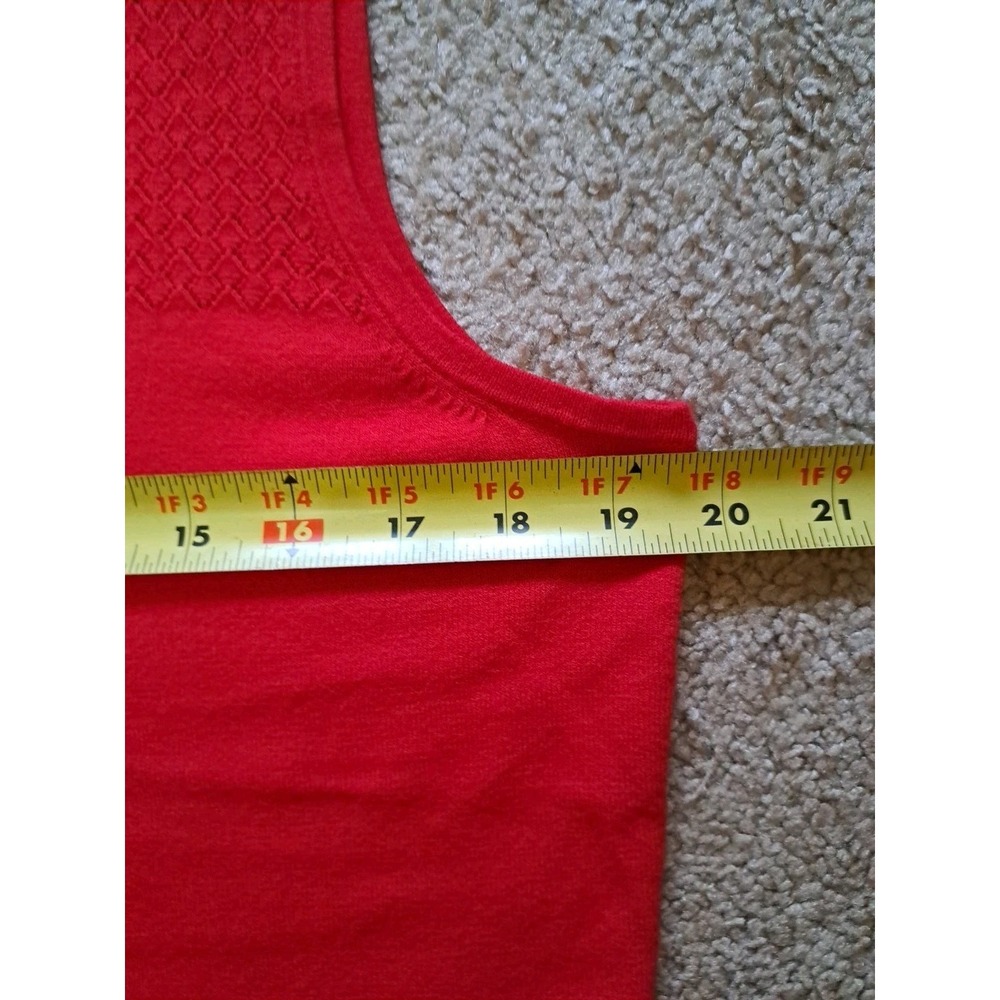 Talbots Women's Red Viscose Blend Sleeveless Top Shirt Tank Size Large - Picture 12 of 12